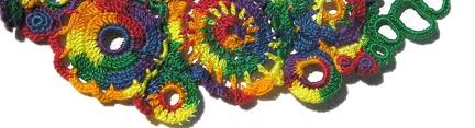 unicocreations rainbow crochet close up